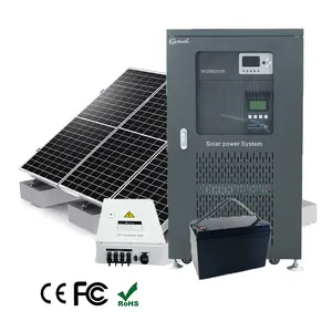 中国工厂价格20kw 20kva三相混合太阳能逆变器离网太阳能逆变器100A离网太阳能发电系统