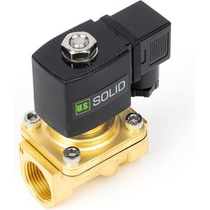 États-Unis Vanne solénoïde en laiton massif 3/4 po 12 V CC normalement fermée avec joint Viton pour le contrôle de l'eau - Product Image 5