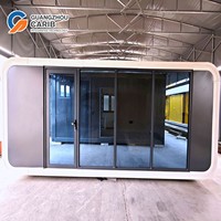 Rumah Kontainer Modular Modern yang Dapat Bernapas, Kabin Prefab Panel Sandwich Baja, Rumah Mobile, Apple House Hotale