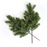 Guirlande de cèdre vert artificielle, branches de pin, pics de pin, aiguilles d'arbre pour couronne de Noël, décoration de la maison et du jardin
