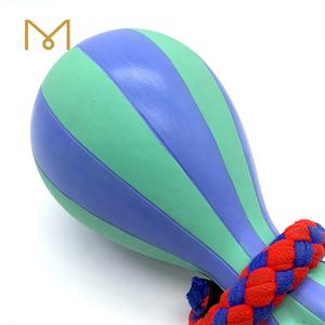 Jouet <span class=keywords><strong>pour</strong></span> <span class=keywords><strong>chien</strong></span> en latex multicolores en forme de <span class=keywords><strong>chien</strong></span> <span class=keywords><strong>avec</strong></span> <span class=keywords><strong>corde</strong></span> en coton, jouet interactif à mâcher et à jouer - Product Image 3