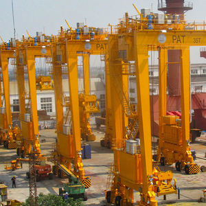 Grue portique à pneus en caoutchouc à double poutre hydraulique de 50 tonnes de qualité supérieure, grue à conteneurs de 5 tonnes - Product Image 4