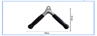 Barres de traction LAT durables en acier inoxydable Accessoires de fixation de machine à câble Corde à triceps Barre de poignée en V de rotation Barre en forme de V