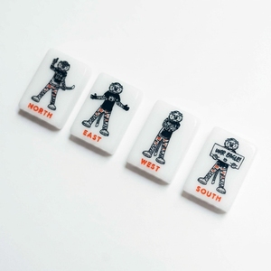 Mahjong Americano de Lujo SEC College, 160 Fichas, con Licencia de los Auburn Tigers, Logotipo de Aubie Wind AU Grabado, Regalo - Product Image 1