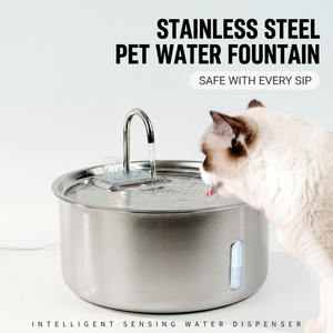 Fuente de agua automática de alta calidad, fácil de limpiar, de acero inoxidable, de 7L para gatos, perros y animales pequeños. - Product Image 3