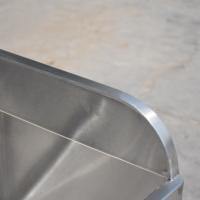 Évier professionnel en acier inoxydable robuste pour serpillères, capacité de charge 300 kg/m, résistant à la rouille, avec canal de drainage autoportant