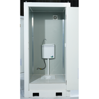 Toilette conteneur portable préfabriquée bon marché, maison de la fabrication pliable de 10 pieds pour l'extérieur, matériau en acier en vente