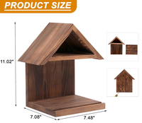 Étagère de rangement et de présentation autoportante en bois en forme de maison, très populaire, pour chambre et bureau