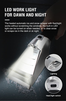Grattoir à glace portable rechargeable USB-C, outil chauffant pour une élimination rapide de la neige/du glace, idéal pour les soins hivernaux en déplacement