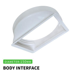 Accesorio de <span class=keywords><strong>Aire</strong></span> <span class=keywords><strong>Acondicionado</strong></span> Portátil con Conducto de Escape de ABS Ecológico Blanco de 5.9 Pulgadas, Instalación Manual para el Hogar - Product Image 1