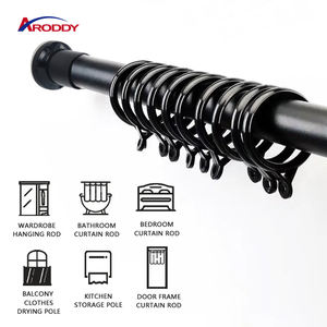 ARODDY <span class=keywords><strong>Tringle</strong></span> à <span class=keywords><strong>rideau</strong></span> de douche réglable <span class=keywords><strong>Tringle</strong></span> à <span class=keywords><strong>rideau</strong></span> en acier au carbone <span class=keywords><strong>sans</strong></span> <span class=keywords><strong>perçage</strong></span> Tige de tension de douche - Product Image 3