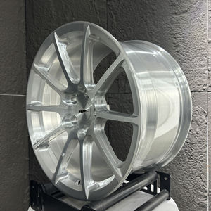 Rines Monobloque Forjados Roc Custom de 19 y 20 Pulgadas, <span class=keywords><strong>BR1</strong></span> en Plata Pulida, 5x112 5x120.65 para Corvette C8 Z06 BMW M3 G80 - Product Image 3