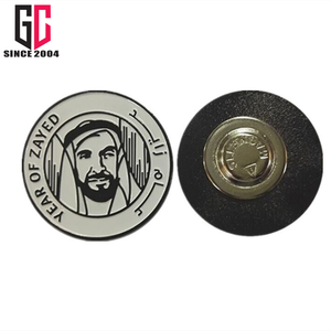 Logotipo personalizado <span class=keywords><strong>de</strong></span> fábrica <span class=keywords><strong>de</strong></span> metal, Oman, Retrato, esmalte duro, etiqueta magnética <span class=keywords><strong>de</strong></span> metal, pin UAE, Dubai, figuras, insignia con imán fuerte - Product Image 2