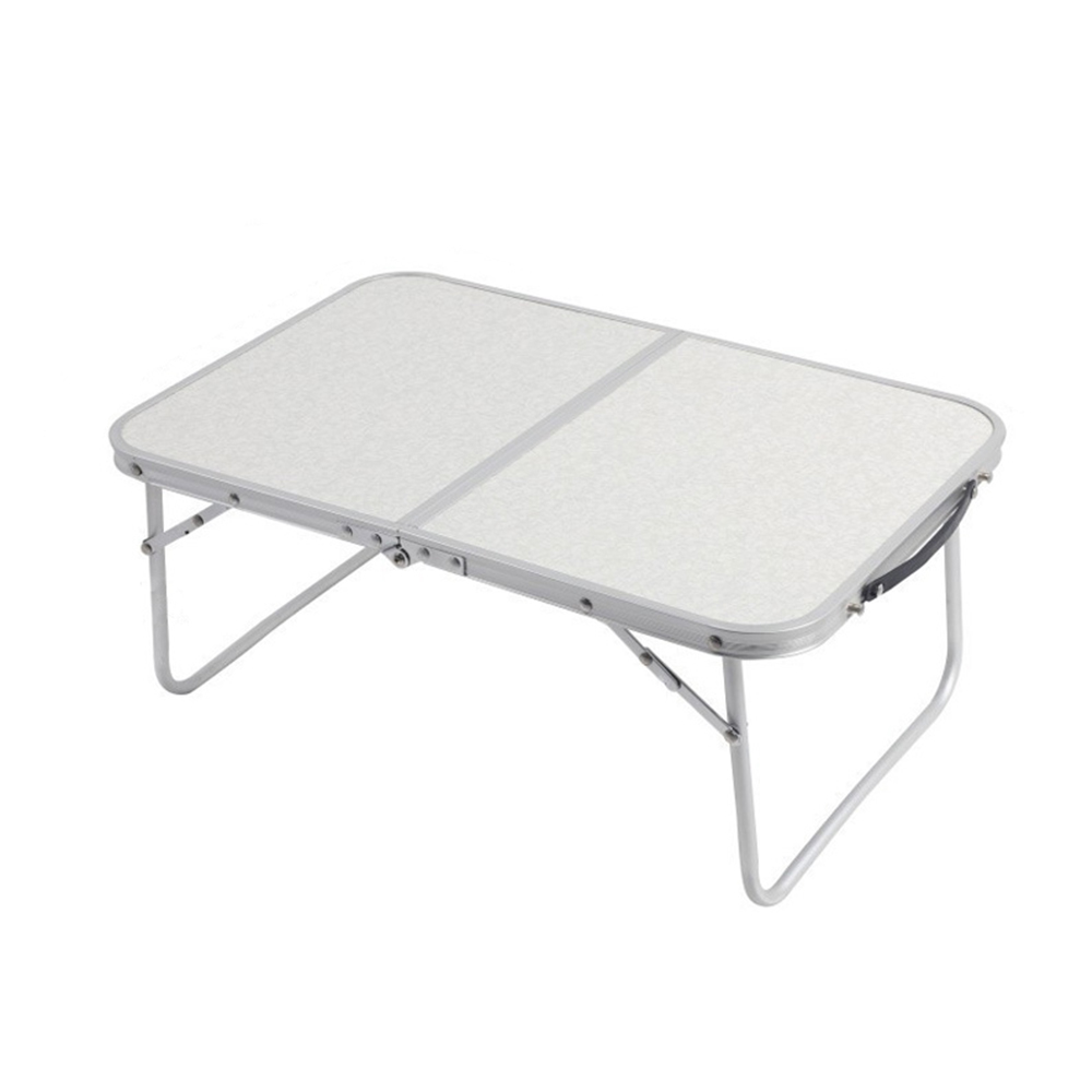 Low mini camping folding aluminum trestle table fold bedroom in bed