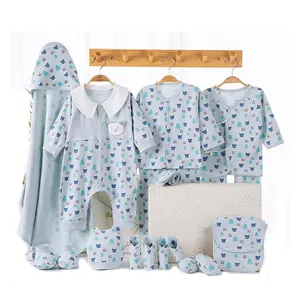 2021 Autumn New Arrival Baby Cotton Baby Romper Gift Baby Clothing Newborn Gift Box 18 Items Set Newborn Clothing