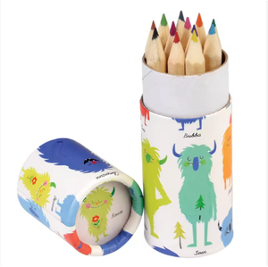 شكل مخصص منقوش أنبوب ترويحي أو صندوق دائري ورق تغليف هدايا أقلام الرصاص - Product Image 6