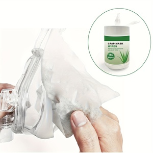 Offre Spéciale : Lingettes <span class=keywords><strong>CPAP</strong></span> sans alcool (12 flacons, 160 lingettes) pour masques, appareils et tubes <span class=keywords><strong>CPAP</strong></span> - Product Image 3