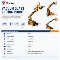 Robot de Succión al Vacío Industrial para Manipulación de Láminas Metálicas, Placas de Acero, Losas de Piedra y Paneles de Madera