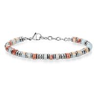 Bracelet en perles africaines naturelles Turquoise Abacus pour femmes hommes cristal de guérison Bracelet réglable en acier inoxydable bijoux