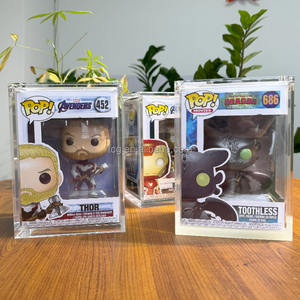 TCG-Protector acrílico transparente personalizado, fabricante Funko Pop, funda rígida apilable de 4 pulgadas, funda magnética Pokemon Funko Pop Thor Marvel - Product Image 4