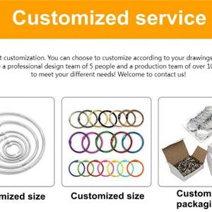 Anneaux de reliure en bronze EWANG de 3 pouces, anneaux pour feuilles mobiles, pour porte-clés, anneaux pour cartes - Product Image 5