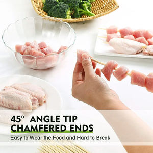 Brochetas <span class=keywords><strong>de</strong></span> <span class=keywords><strong>Madera</strong></span> Multiusos <span class=keywords><strong>de</strong></span> 5 Pulgadas, Palitos <span class=keywords><strong>de</strong></span> Bambú para Barbacoa, Frutas, Postres y Aperitivos - Product Image 3