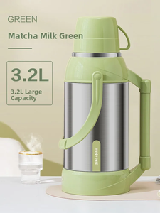 Botella de Agua Térmica de Gran Capacidad para Estudiantes y Uso Doméstico, Termo para Té, Agua Caliente, con Interior de Vidrio - Product Image 2