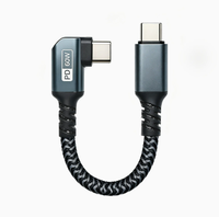 Kabel USB C ke USB C 1M, Kabel USB 3.2 10Gbps Berjaring, Pengisian Cepat 60W PD, Video 4K, untuk SSD Eksternal, Hard Drive