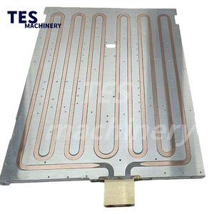 Placa de Enfriamiento Líquido CNC Personalizada de Cobre Anodizado para Baterías de Litio EV con Tuberías de Cobre y Fuente de Alimentación - Product Image 1