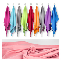 Serviette de sport tissée vierge à séchage rapide imprimée sur mesure pour sublimation pour les sports de plein air et la salle de sport Serviette imprimée avec logo