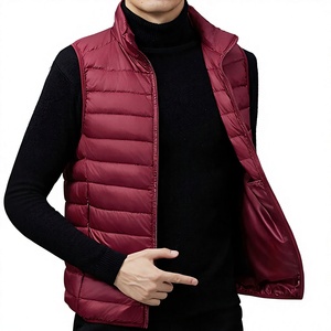 <b>Men</b> Lightweight Vest Outdoor Vest Pockets Custom Windproof Puffer Jacket <b>Gilet</b> Vest For Sport Work Waistcoat Custom - Product Image 1