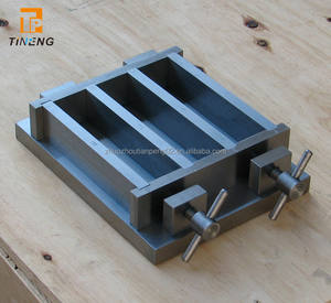 Molde de aço encolhível 40*40*160, três bandas de concreto e cimento - Product Image 1