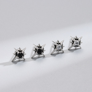 Nuovi Orecchini a Perno Delicati a Forma di Stella Polare in Argento Sterling 925 Silverbene - Product Image 3