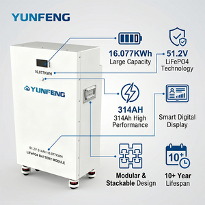 Batería LiFePO4 de 51.2V 314Ah 15Kwh 16Kwh en Stock en <span class=keywords><strong>la</strong></span> UE, Baterías de Litio de 280Ah 300Ah para Almacenamiento de Energía Doméstica, Paquete de Baterías para Almacenamiento Solar - Product Image 3