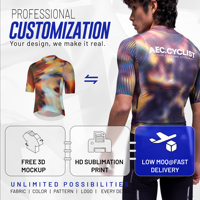 Maillot de cyclisme unisexe à manches courtes en polyester anti-humidité, marque privée, OEM, pour l'entraînement quotidien