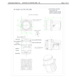 헤드 라이트 90mm E-마크 R148 R149 승인 전기 버스용 전방 방향 표시기 위치 램프가 있는 하이 로우 빔 - Product Image 4
