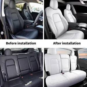 Hot Selling New Skin Feeling Nappa Leather Full Cover Seat Cushion Suitable For Tesla Model3/Y