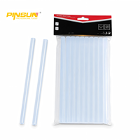 Bâtons de colle thermofusible de 11 mm, colle blanche transparente à forte adhérence pour pistolet à colle chaude, projets de bricolage faits à la main