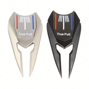 Herramienta Magnética de Reparación de Bolas de Golf True Putt, de Acero Inoxidable, para Green, Modelo WL 243, Portátil - Product Image 1