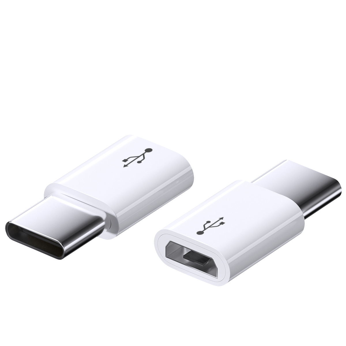 Android a TYPE-C, versión corta en blanco.