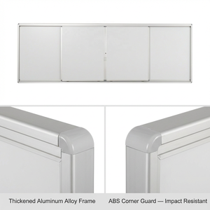 Tableaux blancs tendance : <span class=keywords><strong>Grand</strong></span> <span class=keywords><strong>tableau</strong></span> <span class=keywords><strong>blanc</strong></span> <span class=keywords><strong>magnétique</strong></span> pour salle de classe, <span class=keywords><strong>tableau</strong></span> scolaire coulissant avec support, <span class=keywords><strong>tableau</strong></span> <span class=keywords><strong>blanc</strong></span> pour marqueurs - Product Image 5