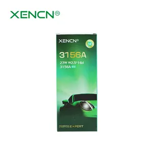 XENCN 3156a 12V 27w卤素微型灯泡W2.5X16d琥珀色，汽车照明系统，汽车配件辅助灯
