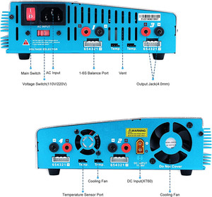 Cargador de Baterías EV-PEAK CQ3, 100Wx4 10A, para Baterías LiPo, LiHV, Life, NiCd, NiMh, Descargador, Hecho en Guangdong, China, Piezas para Drones - Product Image 4