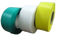 Bande de cerclage en polypropylène (PP)/PET écologique et durable de 5 mm à 13 mm, colorée, pour emballage de boîtes, avec logo imprimé