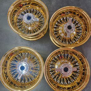 Ruedas KELUN de Alambre 13*7 14*7 5x114.3/120.65/127 72 radios rectos 100 radios rectos Triple Oro - Product Image 5