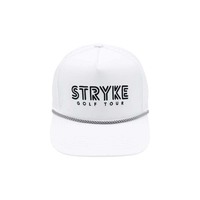 Gorra de Golf Personalizada de 5 Paneles con Cuerdas, Perforaciones y Logos Bordados, Impermeable, con Cierre a Presión