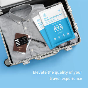 Juego de Sábanas Desechables Portátiles de Cuatro Piezas para Hotel, Sábanas Gruesas, Funda de Almohada de Viaje, No Tejidas, de Alta Calidad - Product Image 5