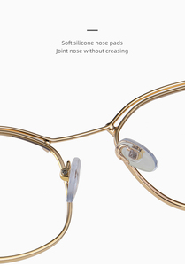 95537 bán buôn Eyewear <span class=keywords><strong>2025</strong></span> mới nhất Cat Eye kim loại giá tốt nhất khung cảnh tượng Kính mắt phụ nữ chống ánh sáng màu xanh khung quang - Product Image 5