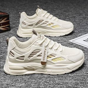 Zapatillas Blancas de Moda 2025 para Hombre, Transpirables, de Malla, Deportivas, Casuales, para Estudiantes, con Plataforma, de Cuero, para Correr - Product Image 2