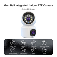 Harga Kamera PTZ Terjangkau V380 2MP+2MP Lensa Ganda OEM Kamera Kustom Nirkabel Sistem Keamanan Kamera